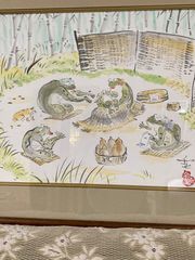 出前　笹川和也　肉筆真作　送料込み0204 出前 笹川和也 肉筆真作 送料込み0204