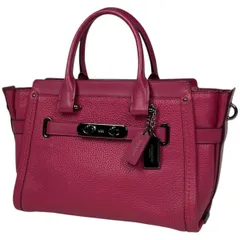 コーチ COACH スワッガー 27 2WAY ショルダーバッグ ハンドバッグ レザー ピンク 34816 レディース 【中古】