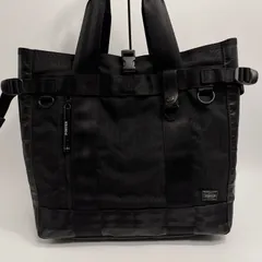 PORTER HEAT トートバッグ 2WAY ショルダー ブラック 黒 メンズ レディース A4収納 大容量 通勤 通学 出張 吉田カバン ビジネスバッグ TOTE BAG SHOULDER BAG 男性用 女性用 リュック代用可
