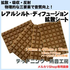 【送料無料】レアルシルト・ディフュージョン(REAL SCHILD DIFFUSION)拡散シート！ハーフカット4枚入！日本製！デッドニング・防音工房の正規販売！のサムネイル