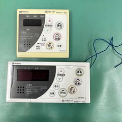 ノーリツ　給湯器　RC-8201S・RC-8201M　浴室と台所の中古リモコンセット