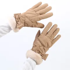 ☆ Bタイプ×ブラウン ☆ 手袋 かわいい もこもこ 3タイプ sglovesfb01x 手袋 レディース ふわふわ かわいい おしゃれ 暖かい グローブ 防寒 裏起毛 もこもこ ボア 防風 保温 ５本指 厚手 冬 冬用 大人 あったか きれいめ 指あり