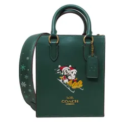コーチ バッグ ショルダーバッグ COACH  コーチ × ディズニー レザー ミッキー ミニー ソリモチーフ ノース/サウス 2WAY 斜め掛け コラボ商品 CN021 B4CZS(ダークパインマルチ)コラボ商品 アウトレット レディース 送料無料