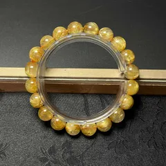 夢色 EU製 ★極!極満針ルチルクォーツ★ブレスレット パワーストーン 天然石B 綺麗 金運 お守り 10.3-10.8mm ZB9043