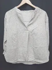 ◇ ADAM ET ROPE' アダムエロペ 長袖 ブラウス カットソー サイズF ベージュ系 レディース P  【1405230002678】