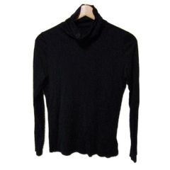 LANVIN COLLECTION(ランバンコレクション) 長袖カットソー サイズ40 M レディース美品  - 黒 タートルネック
