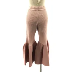 【美品】  CFCL / シーエフシーエル | POTTERY CUPRO BELL BOTTOM PANTS / ドローストリング ウエストゴム ベル パンツ | 1 | ピンク | レディース