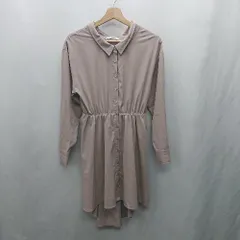 ◇ ◎ ⊇ LIP SERVICE リップ サービス 長袖 膝丈 ワンピース サイズF ブラウン系 レディース E  【1412090032073】