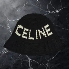 CELINE　　クロシェ CELINE ニットバケットハット