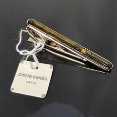 pierre cardin ピエールカルダン ネクタイピン グリーン系 タグ付 専用ケース付 装飾品 小物 メンズアクセサリー■S35