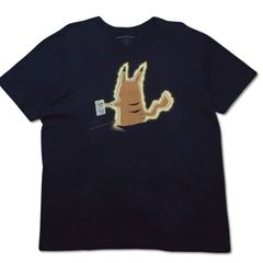 0123 　XL　紺　ポケモン　ピカチュー　感電　パロディ　ブート