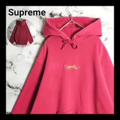 a【即完売モデル】シュプリーム☆刺繍ロゴ　フードパーカー　入手困難　希少 190 a【即完売モデル】シュプリーム☆ビック刺繍ロゴパーカー 入手困難