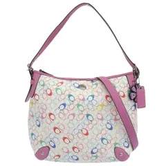 【本物保証】 超美品 コーチ COACH チェルシー ホーボー F16481 2WAYバッグ シグネチャーショルダーバッグ マルチカラー 斜め掛け