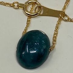 K18YG  AU750 18金 天然グランディディエライト　3.15ct スクリューチェーンネックレスのサムネイル