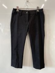 e101⚫︎PROFILE⚫︎プロフィール⚫︎センタープレス⚫︎クロップドパンツ⚫︎size36⚫︎黒