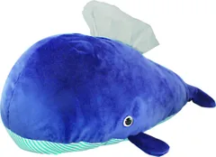 【未使用】ティッシュボックスカバー　ふわふわ  海の生き物