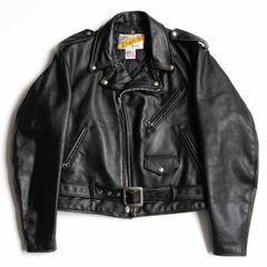 美品】 VANSON 【パンチング シングルライダースジャケット】L レザー  