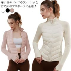 スリム 切り替え 冬 長袖 ジャケット 中綿 ブルゾン ストレッチ ゴルフウェア アウター ゴルフウェア コート ニットソー 防寒 スポーツウェア ランニング ヨガ テニス 細身 登山 保温 ウォーキ#healt582847