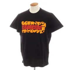 【新品】ディースクエアード DSQUARED2 コットン クルーネック 半袖Ｔシャツ ブラック【サイズL】【メンズ】