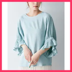 ★スタッフおすすめ★スラブ風フレア＆ギャザースリーブブラウス リネンブラウス ［ ●全7色！2タイプ！スラブ風フレア＆ギャザースリーブブラウス 上品　おすすめ おしゃれ　★売れ筋★　人気 高見え　高級感