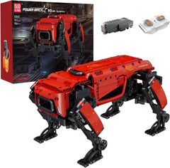 Mould King テクニック機械犬積み木模型セット、921枚のリモコン機械犬玩具積み木、大人と子供に適して、DIY積み木セット、おもちゃ/プレゼント/コレクションとして使用できる