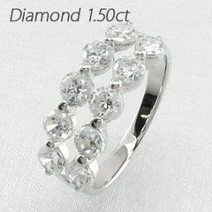 ☆1.15ct☆✨ハートシェイプカットダイヤモンドハーフエタニティリング 
