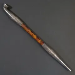 【海】純銀煙管　キセル　純刻印　銀細工　アンティーク　重量約44g 海】純銀煙管 キセル 純刻印 銀細工 アンティーク 重量約44g