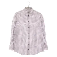 ARMANI COLLEZIONI (アルマーニ コレツィオーニ) レギュラーカラー コットン 総柄 長袖シャツ NCSM2LNC2F6 ホワイトのサムネイル