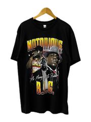THREADS ON DEMAND (スレッドオンデマンド) ノートリアスBIG Biggie アーティストTシャツ フォト S/S TEE Tシャツ 半袖 フロントプリント L ブラック メンズ/027