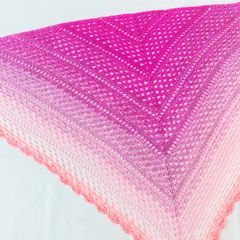 Rose Adage／ローズアダージオ【大判・三角ショール・ストール・オールシーズン・バレエ・ダンス・ジャズ・腰巻き・ピンク】