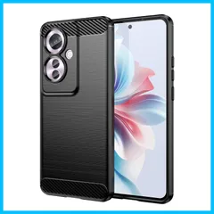 【新着商品】【UNEED】OPPO Reno11 F 5G 用の スマホケース OPPO F25 Pro 5G 用の ケース カバー ケース 炭素繊維カバー (素材/TPU) 指紋防止 滑り止め 薄型 軽量 耐衝撃 簡易脱着 ソフトケース カラー：黒