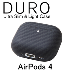 【訳アリ B級品 特別価格】AirPods 4 用、超薄 超軽量 耐衝撃 アラミド繊維ケース
