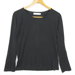 【SUNSPEL】未使用品！　ネイビー 長袖カットソー S ロングスリーブ ロールネック （Navy）| Sunspel