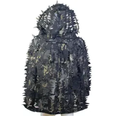 [Broptical] セール品 超軽量 マルチカモ 黒 ライトウェイト アサルト ギリースーツ マルチカムブラック 迷彩 bdu サバゲー ギリー マルチカム ブラック