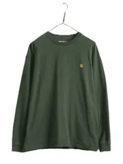 【お得なクーポン配布中!】 カーハート 長袖 Tシャツ メンズ L / CARHARTT ロンT ワンポイント ロゴT ヘビーウェイト ワーク 長袖Tシャツ クルーネック ロングスリーブ