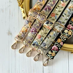 インド刺繍リボン スマホショルダー ショルダーストラップ ショルダーベルト 5colors