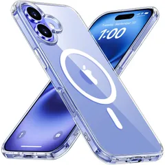 【在庫セール】Aunote iPhone 16 ケース Magsafe対応 クリア 耐黄変 耐衝撃 傷防止 ストラップホール付き ワイヤレス充電対応 アイフォン16 ケース CLvalueシリーズ 透明 6.1インチ