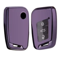 【数量限定】(単品、ダークパープル) キーカバー ティグアン パサート Polo ポロ Golf ゴルフ ビートル アルテオン キーケース 専用 フォルクスワーゲン Volkswagen VW yoshinari