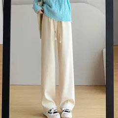 ☆ ベージュ×レギュラー ☆ M ☆ レディース ワイドパンツ おしゃれ パンツ レディース きれいめ ロングパンツ イージーパンツ 長ズボン ワイドパンツ 部屋着 ルームウェア カジュアルパンツ ズボン レディースパンツ ウエストゴム 柔らかい やわらかい