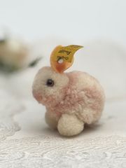 送料無料★シュタイフ★Woolen Rabbit 4cm オールID's完品★ぽんぽんラビット/うさぎ/兎★ビンテージ★Steiff