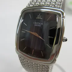 ✨SEIKO✨セイコー✨クレドール✨18KT✨5A74-5000✨腕時計 セイコー クレドール 5A74-5000 QZ シルバー文字盤 腕時計