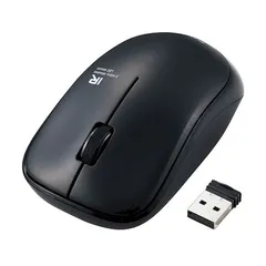 【新品・7営業日以内発送】エレコム ELECOM M-IR07DRSKBK ワイヤレスマウス 無線 IR LED 3ボタン 抗菌 静音 省電力 Mサイズ ブラック ENELOシリーズ エレコム MIR07DRSKBK【沖縄離島販売不可】