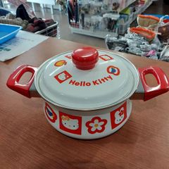 HELLO  KITTY  ハローキティー　ホーロー両手鍋　18ｃｍ