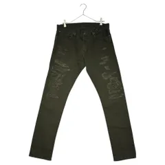 POLO RALPH LAUREN(ポロラルフローレン) Damage Vintage Processed Skinny Pants ダメージ ヴィンテージ 加工 スキニー パンツ 32 ブラック