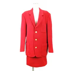 ジュンコシマダ JUNKO SHIMADA セットアップ ジャケット スカート レッド 240910Eのサムネイル
