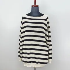 NOBLE　カットソー　プルオーバー　日本製　ペーパーヤーン　ボーダー　ノーブル