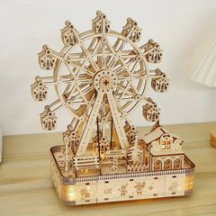 オルゴール付き観覧車 「Wooden Art ki-gu-mi」 - メルカリ