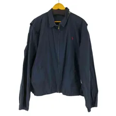 ポロラルフローレン POLO RALPH LAUREN 80S-90S 三角タグ ポニー刺繍 スイングトップジャケット メンズ import：XXL 