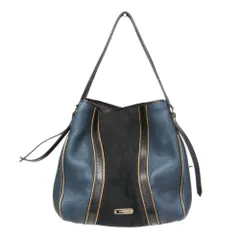 バーバリー(Burberry) メンズ,レディース レザー ショルダーバッグ,トートバッグ ブラック,ブルー