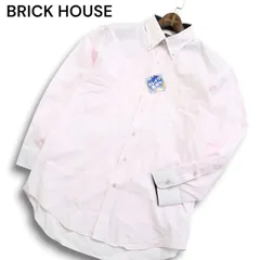 未使用★ BRICK HOUSE by Tokyo Shirts ブリックハウス 通年★ 長袖 BD シャツ Sz.LL-86 メンズ 大きいサイズ ピンク